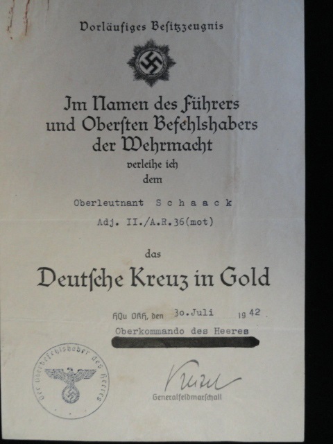 Gold German Cross Grouping (#28013)
